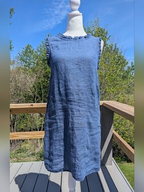 blue orchid linen dress Brynn Orchid Knit Maxi Dress - Baby Blue main image 1